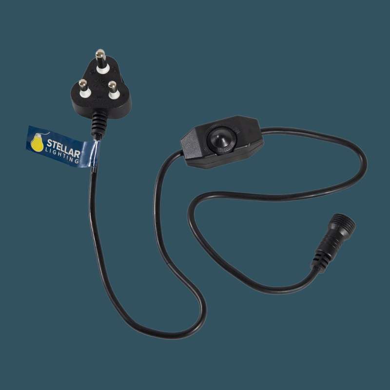 Festoon Dimmer with Dial On/Off Switch for String Light