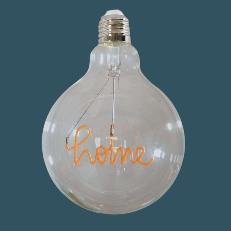 HOME Retro Edison Light Bulb G125 Warm White LED E27 3W