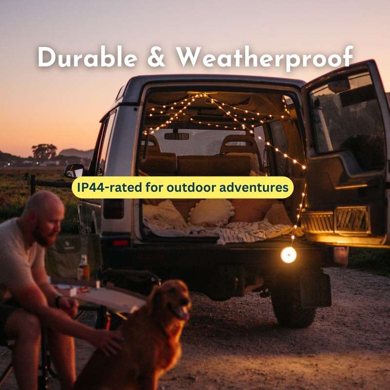 Camping Lantern String Light 100 RGB LED 10m Warm White