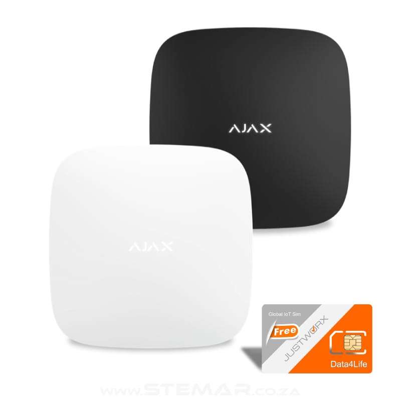 Ajax Hub 2 (4G) including Justworx SIM