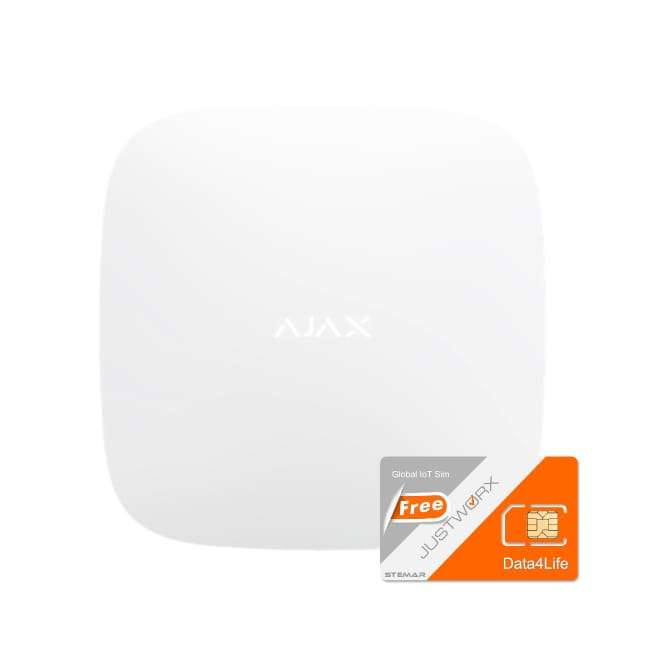 Ajax Hub 2 (4G) including Justworx SIM