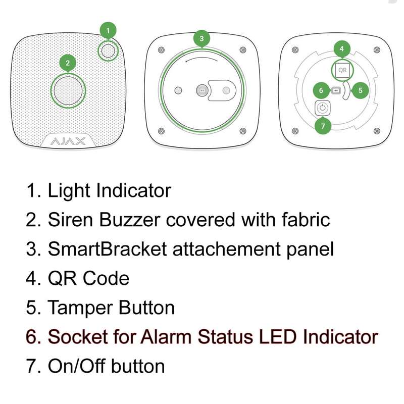 Ajax HomeSiren (Wireless Indoor Siren)