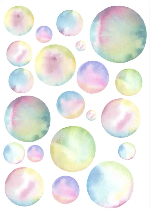 Dubble Bubble Sticker Sheet - Craft Stickers for Kids, Journaling, and Ocean-themed Projects