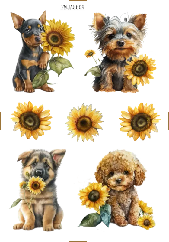 You Are My Sunshine! Paws-itively Adorable II Autumn Stickers with Clear PET Craft Sheets - Featu...