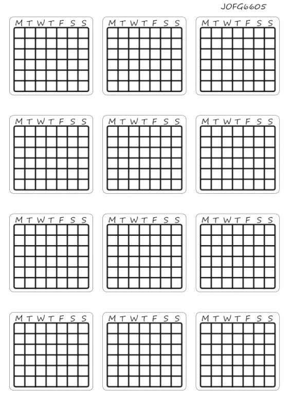 Black and White Functional Sticker Sheet for Journaling and Planning