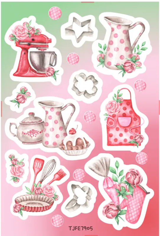 Time To Cake It Easy I Sticker Sheet - Craft Stickers