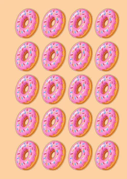 Delightfully Doughnuts Pink Parade Sticker Sheet: Craft Stickers for Journaling, Kids, and Wacky ...