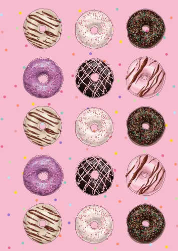 Delightfully Doughnuts - Sweeet Craft Stickers for Journaling