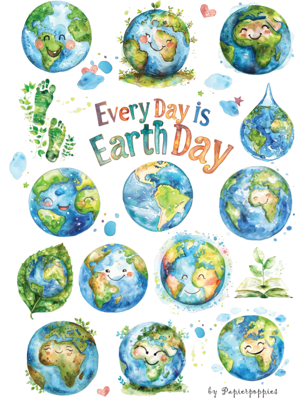 Blue Earth Dayz Cute Kids Nature Craft Stickers