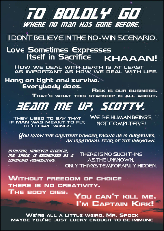 StarTrek Kirk Quotes