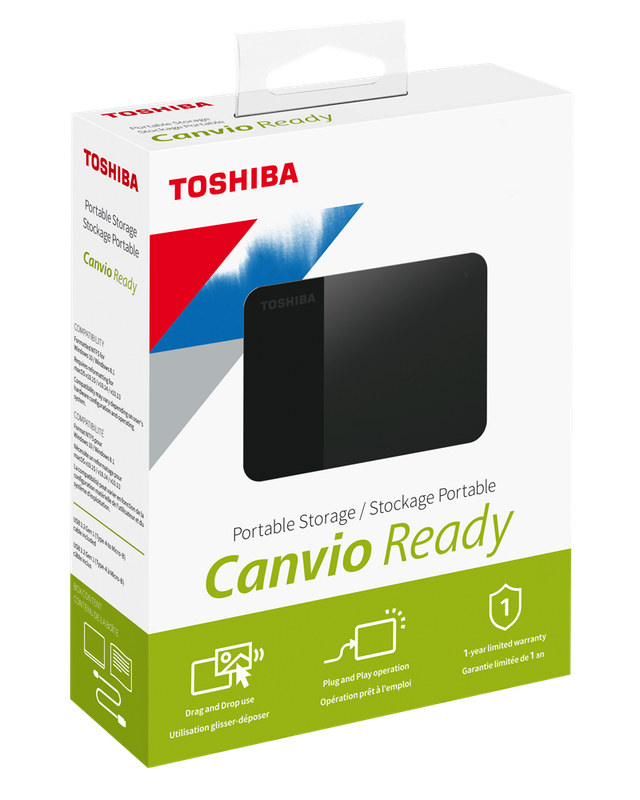 Toshiba Canvio Ready 4TB 2.5 Portable Hard Drive