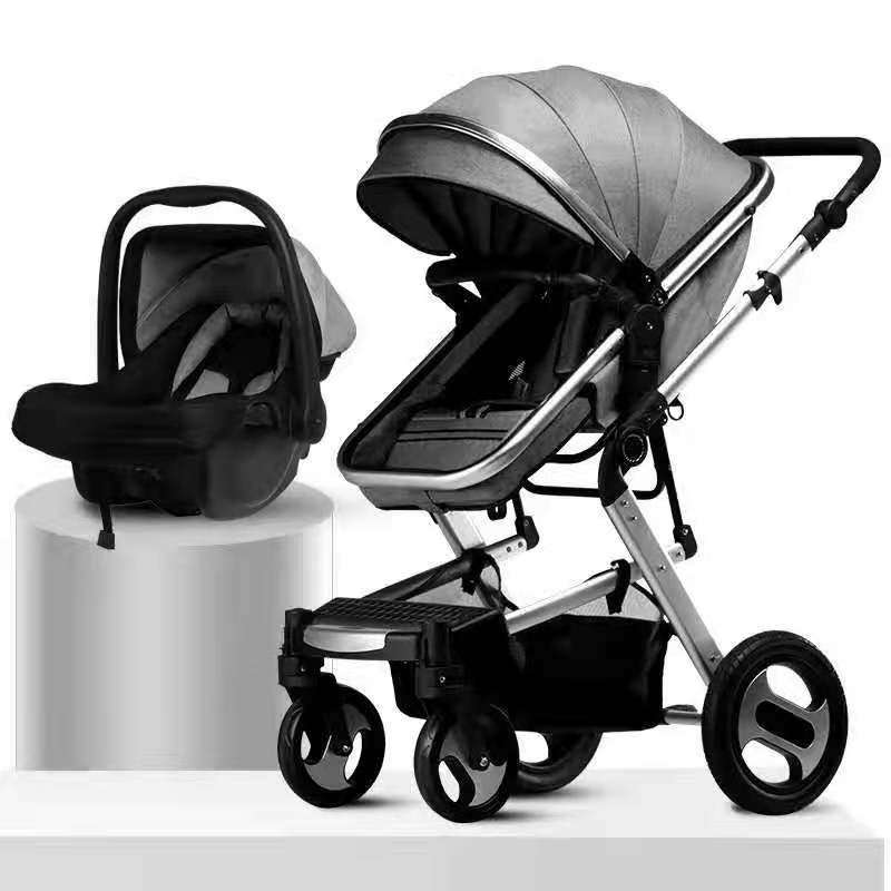 Luxury 5119 Baby Stroller and car seat - Black