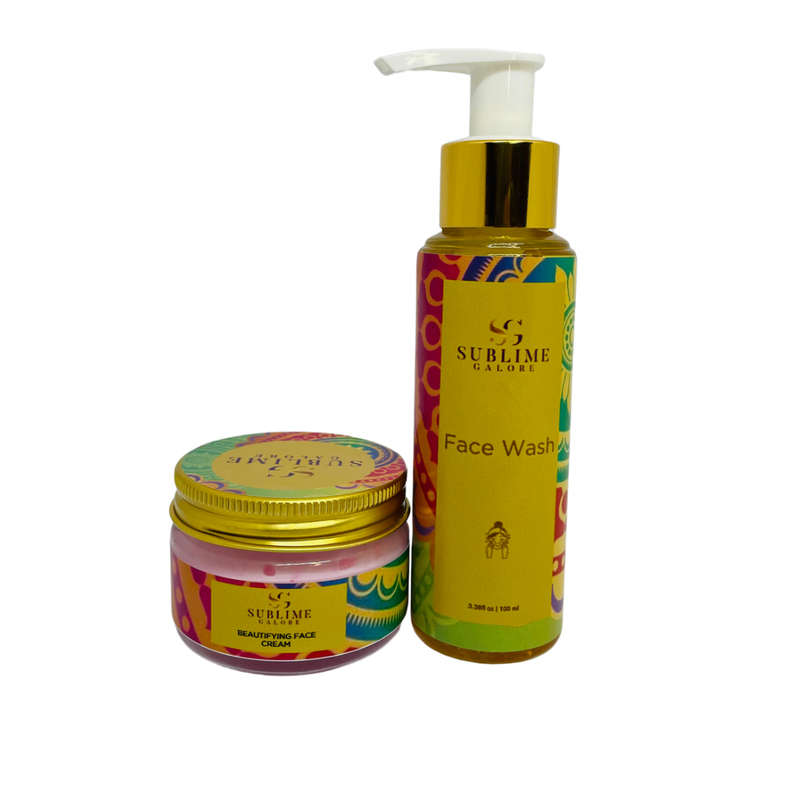 Face wash and Beautifying face cream