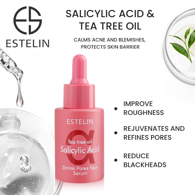 Estelin Tea Tree Oil Salicylic Acid Shrink Pores Face Serum