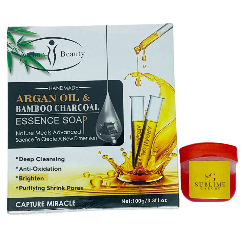 Aichun Beauty Argan Oil &amp; Bamboo Charcoal Essence Soap