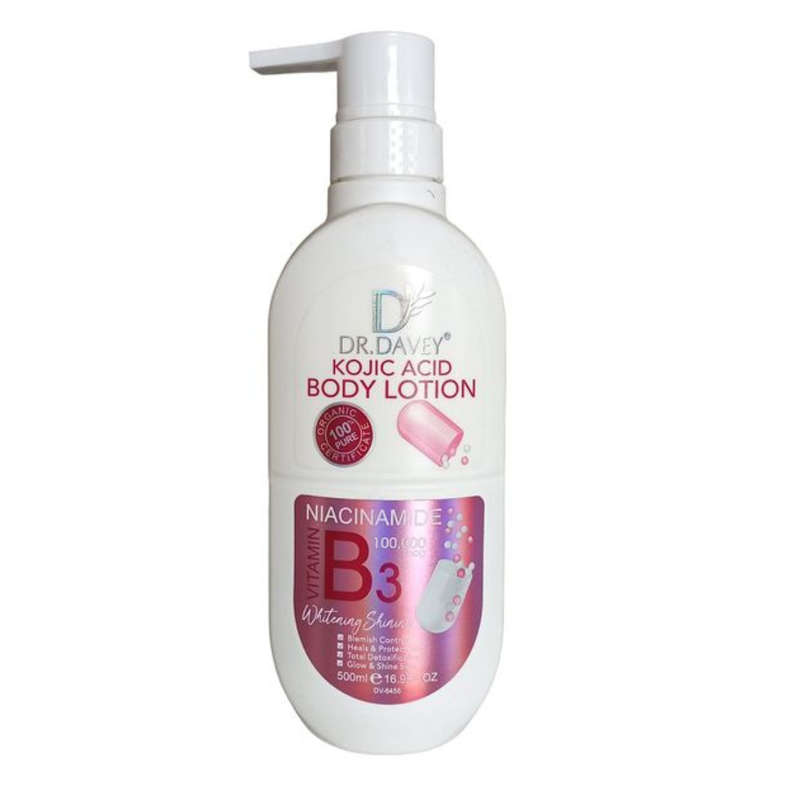 Dr Davey Kojic Acid Body Lotion with Niacinamide and Vitamin B3