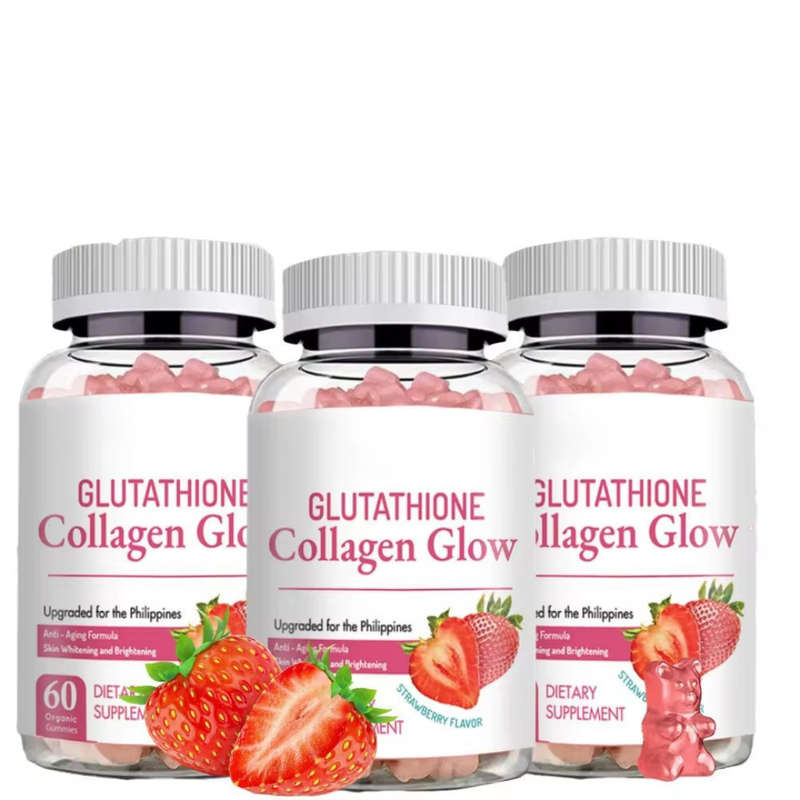 Glutathione Collagen Glow Strawberry Flavor 60 Gummies