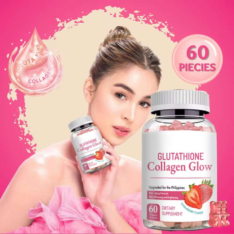Glutathione Collagen Glow Strawberry Flavor 60 Gummies