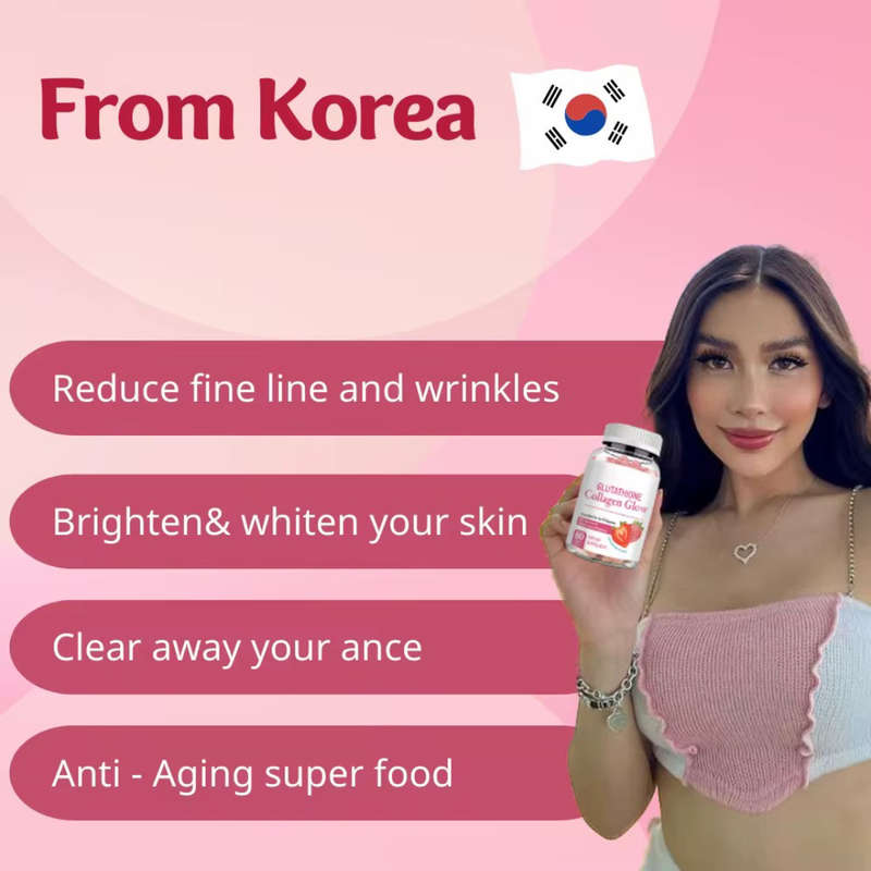 Glutathione Collagen Glow Strawberry Flavor 60 Gummies