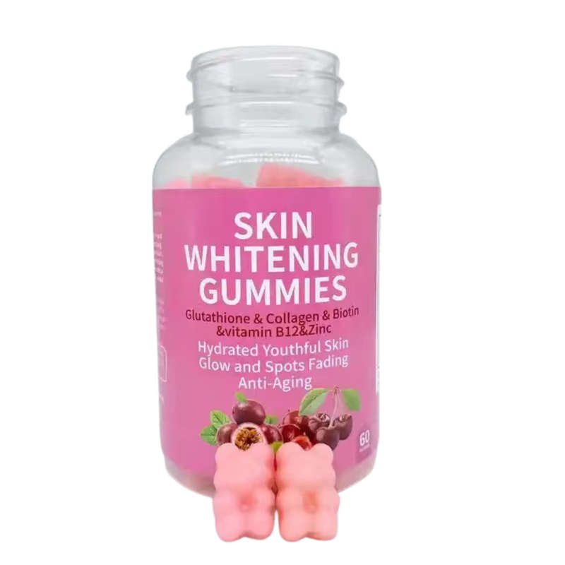 Skin whitening Gummies consists of Glutathione, Collagen, Biotin, Vitamins B12 &amp; Zinc