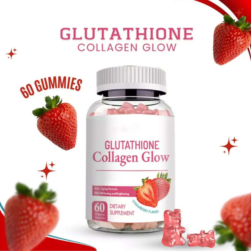 Glutathione Collagen Glow Strawberry Flavor 60 Gummies