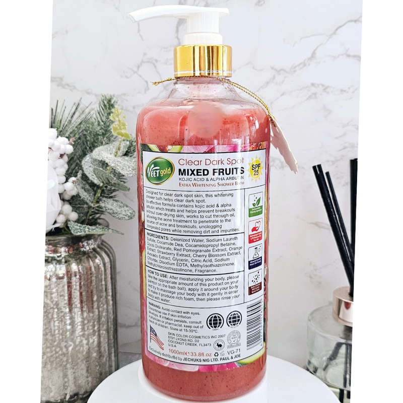 Veet Gold Clear Dark Spots Extra Mixed Fruits Shower Bath 1000ml