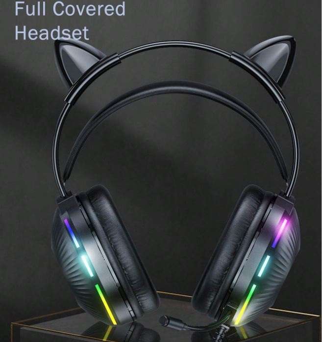 Wolulu AS-51265 USB Wired Desktop Computer Gaming Headset With Microphone