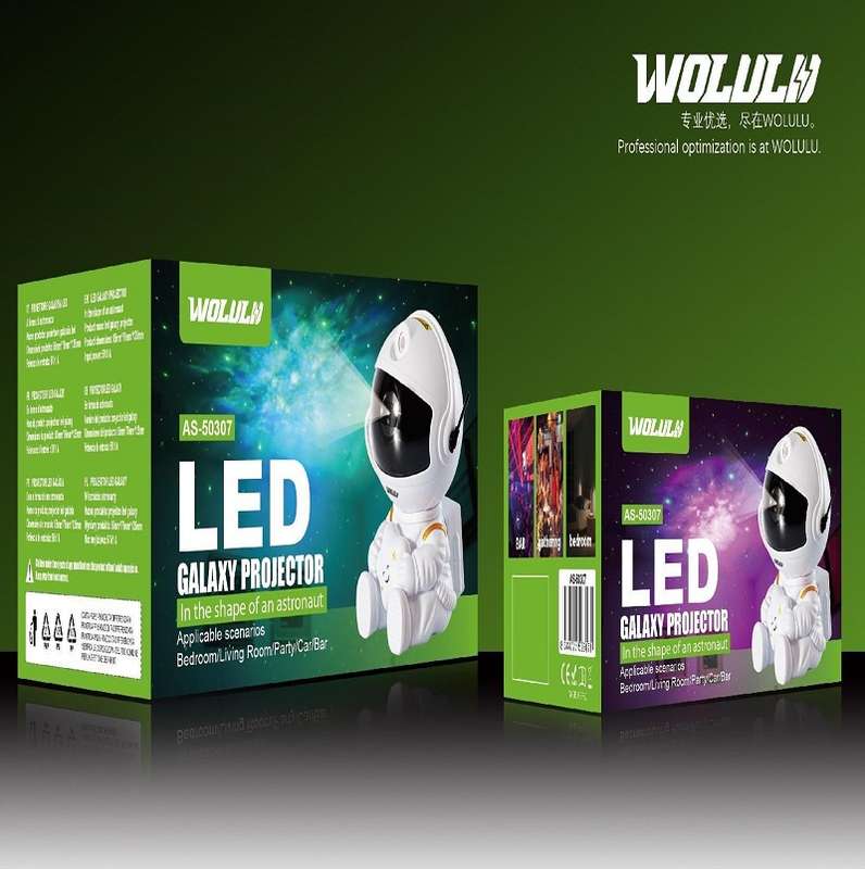 Wolulu AS-50307 LED Astronaut Starry Galaxy Night Light
