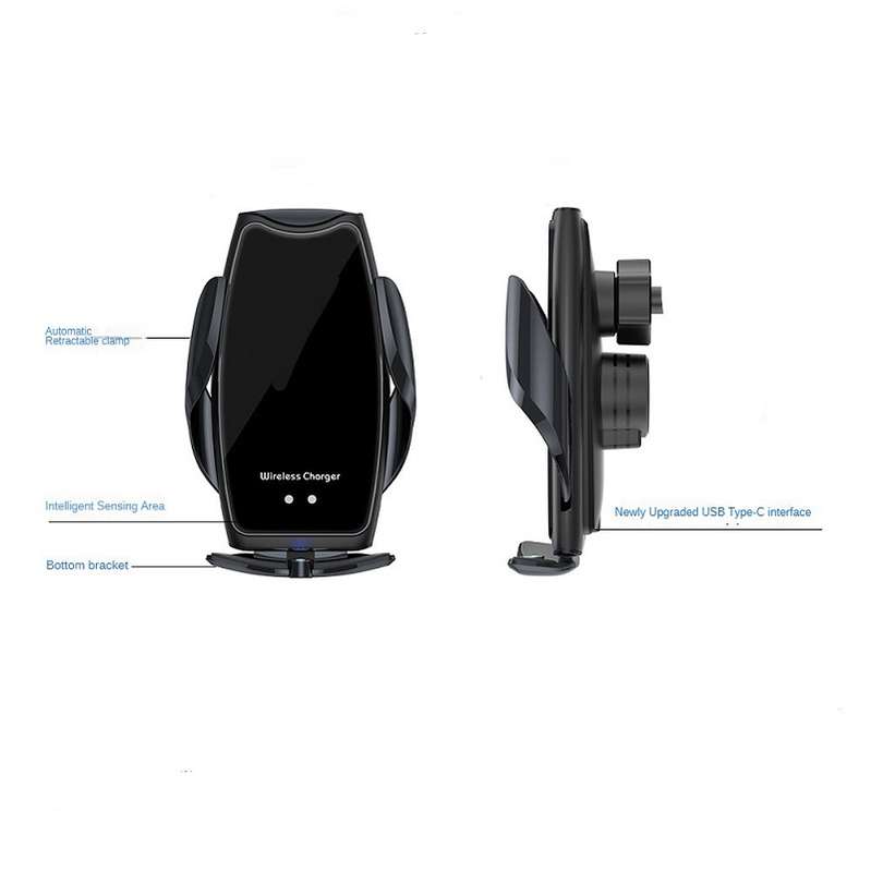 Wolulu AS-50905 Car Wireless 360° Rotation Phone Charger Holder 15W
