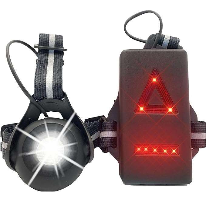 Aerbes AB-TD15 Adjustable Running Chest Strap Light Reflector 500lm Front Light 10W