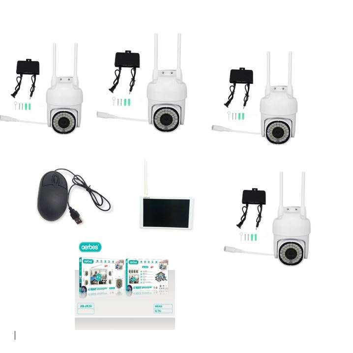 Aerbes AB-JK36 Ball Machine Wifi Camera Set 4 Channel With Screen