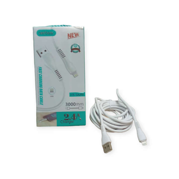 Aerbes AB-S820I Lightning Pin USB Cable For IOS 2.4A 3M
