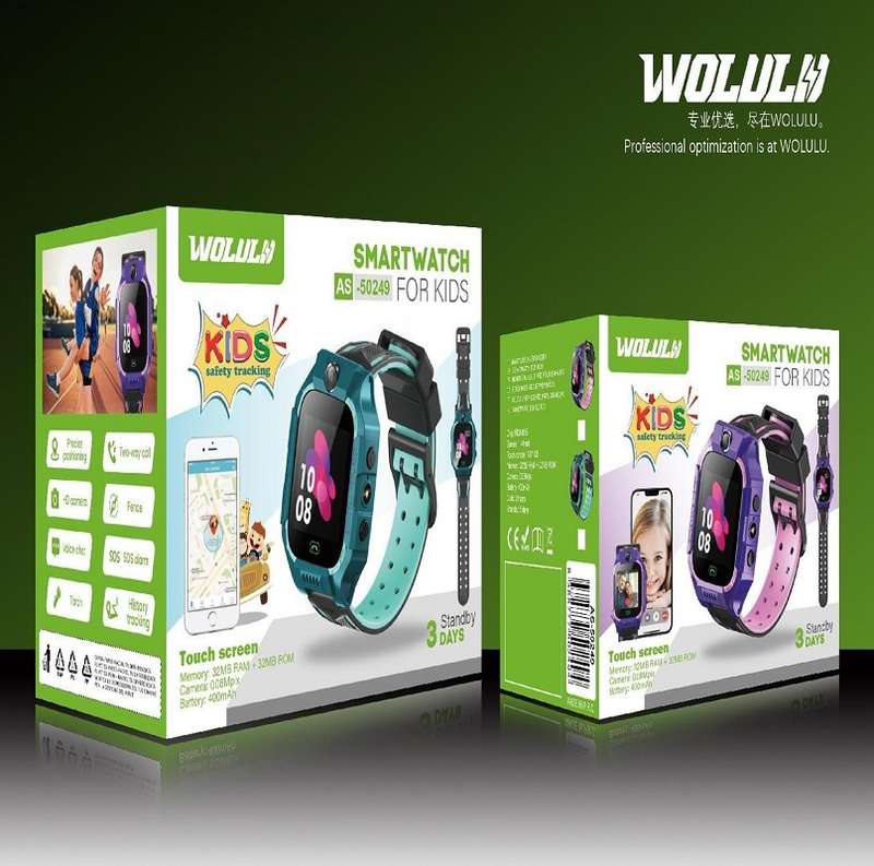 Wolulu AS-50249 Kids Smart SOS Tracker Watch
