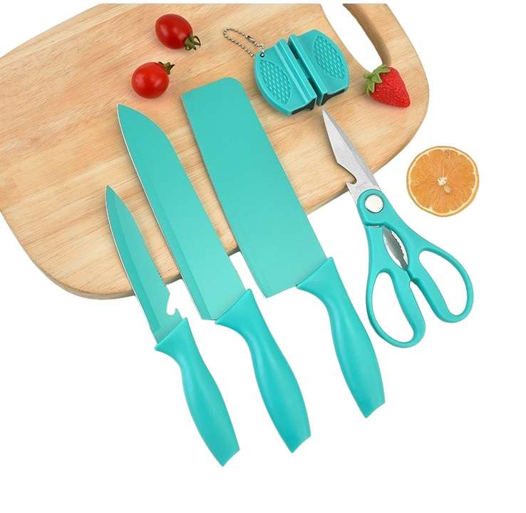 Evdrtverh 1831400 Stainless Steel Kitchen Knife Set Non-Stick Blade