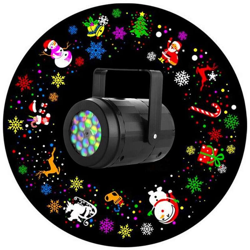 Wolulu AS-50309 LED RGB Projector Light With 16 Patterns