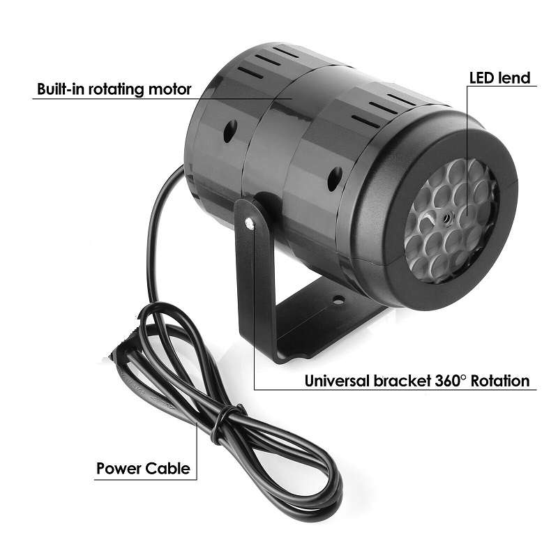 Wolulu AS-50309 LED RGB Projector Light With 16 Patterns
