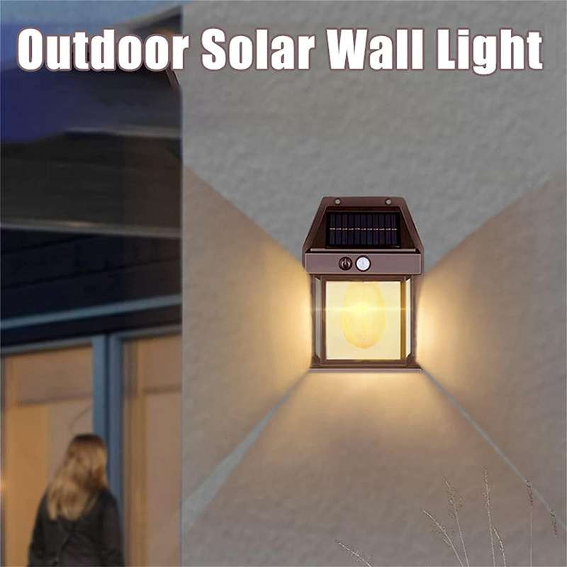 Aerbes AB-TY24 Waterproof Outdoor Solar Infrared Sensor Wall Lamp