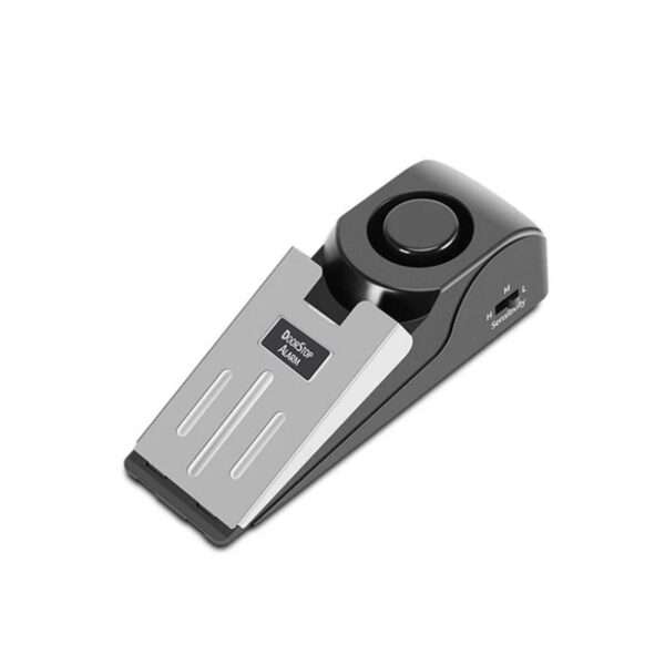 Adjustable Door Stop Alarm Wireless Security System Safety Wedge 3 Levels