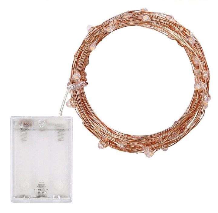 ZYF-93 Copper Wire  Battery Operated Fairy Light White 10M