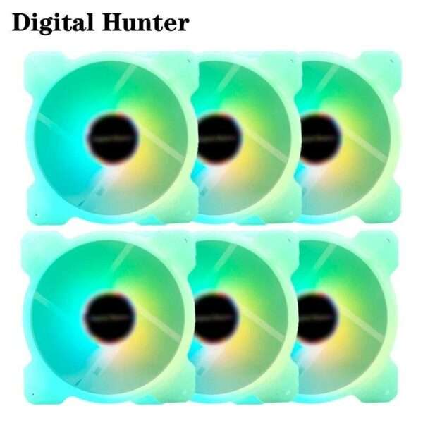 XF0243 3pin 4pin Silent RGB LED Cooling Fan for Computer Case