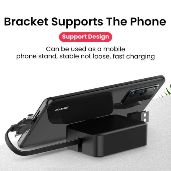 3 in 1 Portable Retractable Charging Cable Type C  Micro USB Lightning for iPhone Android 1M
