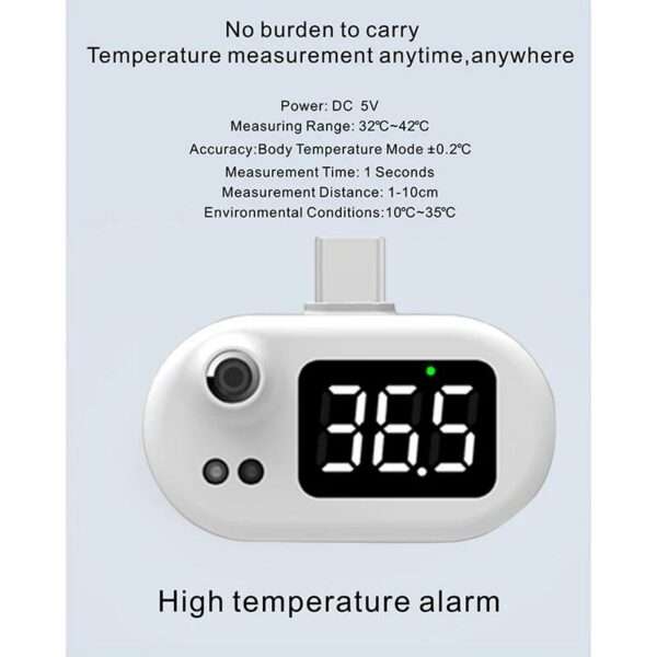 k8 Type C Mobile Phone Thermometer