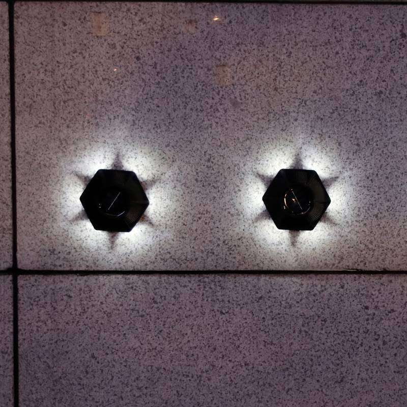 FA-6006 Outdoor Solar Sensor Ground Wall Mounted Lamp 6LED