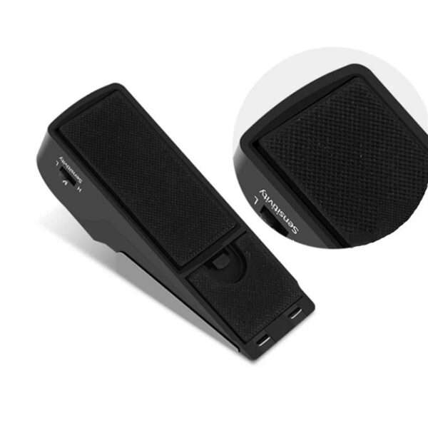 Adjustable Door Stop Alarm Wireless Security System Safety Wedge 3 Levels