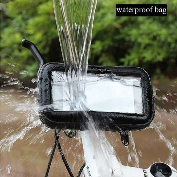 Motorbike Phone Holder Waterproof Bag Pouch Cases Motorcycle Bicycle Handlebar Cellphones GPS Stand