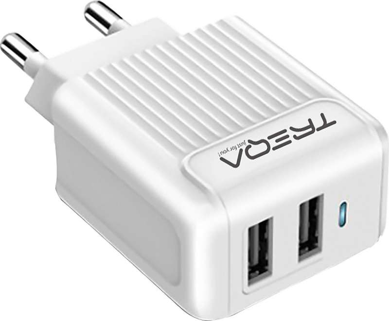 Treqa CH621 Dual USB Port Wall Adapter 3.1A