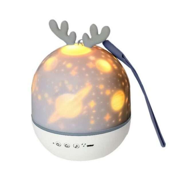 Elf LED Projector Night Light Projector Lamp 360 Degree Rotation Projection Music Box 2 in 1