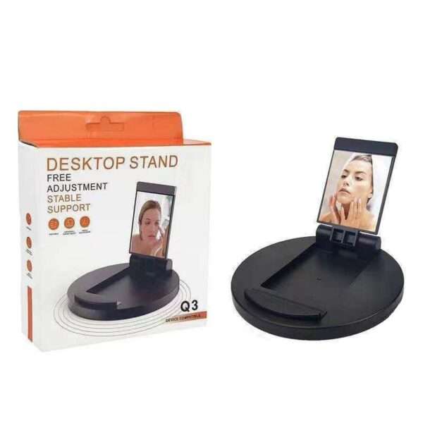 Q3 Pocket Mirror Foldable Adjustable Desktop Stand Support