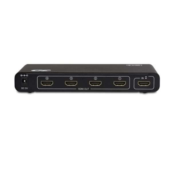 1x4 HD Splitter 4K x 2K @30Hz &amp; 1080p HD 1.4 Deep Color 3D Plug &amp; Play Auto EDID 4-Port