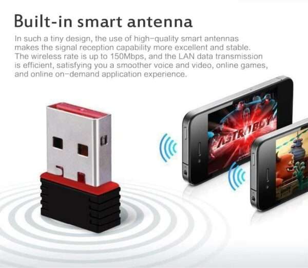 RTL-8188 802.11N USB Mini Wireless Small Network Card 300Mbps Computer Wifi Receiver